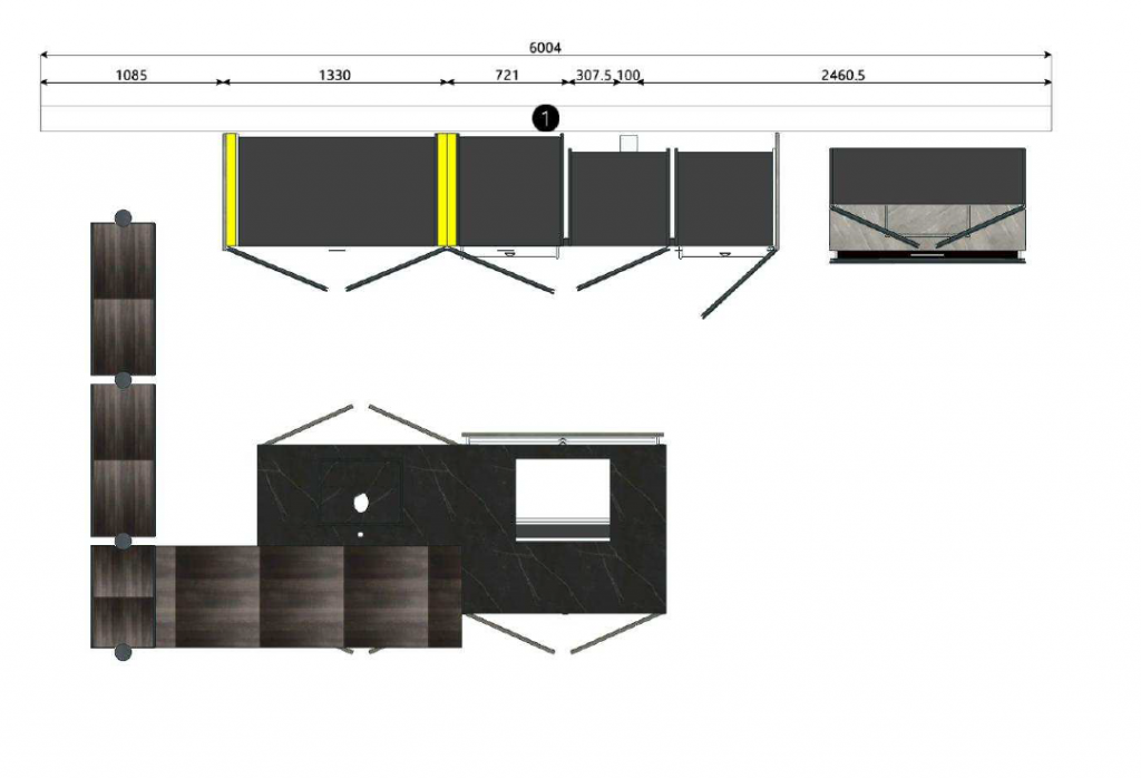 Binova Regula & Mantis Kitchen, Cemento Dark Grey, Porcelain Burlington Matt with Siemens Appliances, Dekton & Oak Worktops