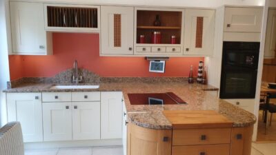 Burbidge Country ream & Oak Painted Timber Shaker Kitchen