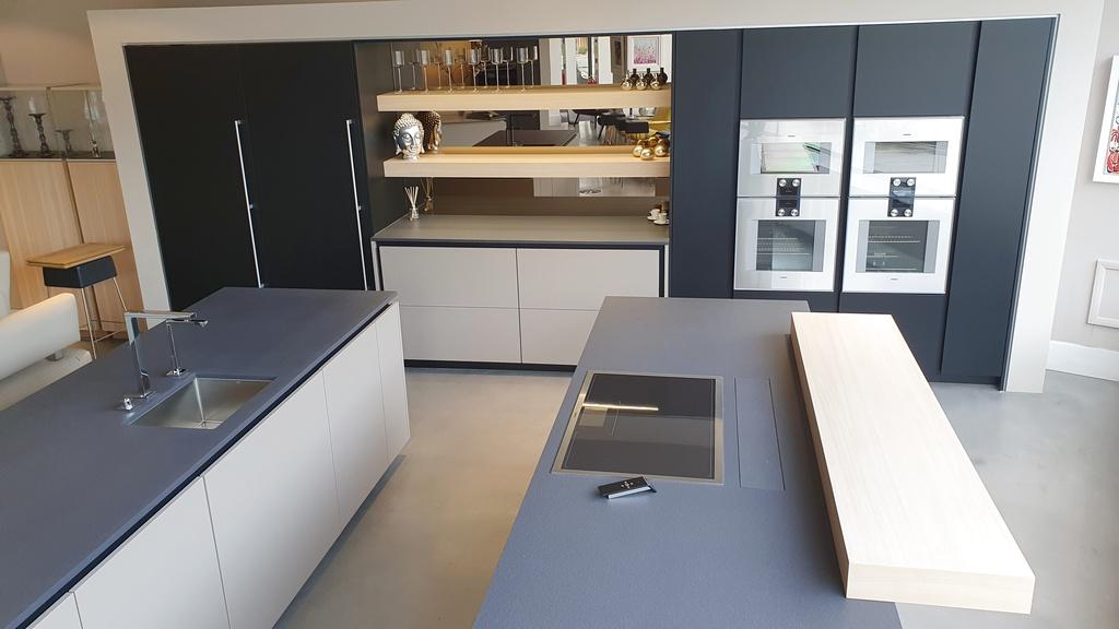 Ex Display Poggenpohl +Segmento ML Black & Sand Grey Kitchen - 3831092