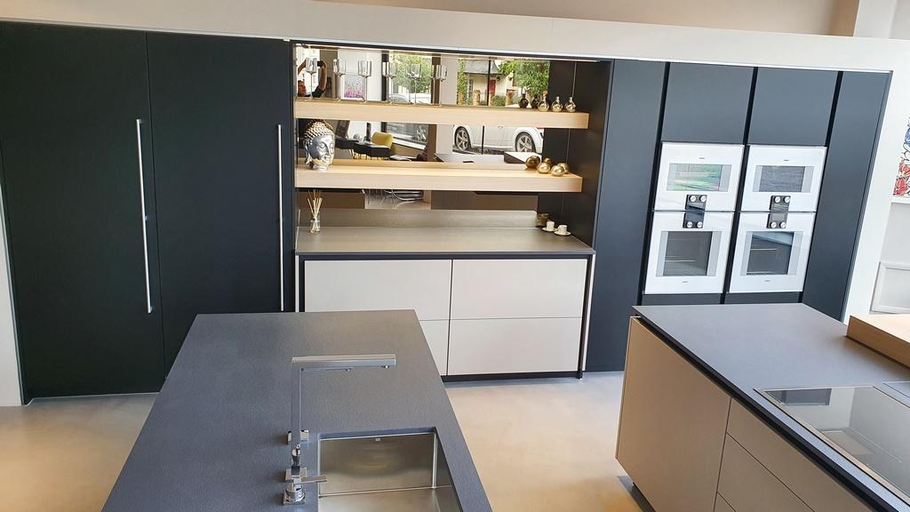 Ex Display Poggenpohl +Segmento ML Black & Sand Grey Kitchen - 3831092