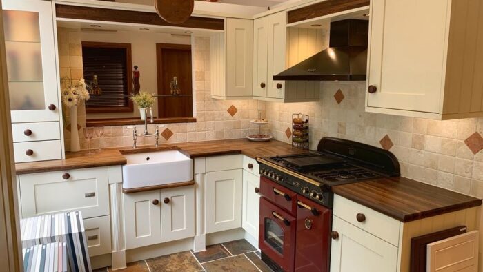 Ex Display Stori Solid Wood Painted Shaker Kitchen