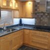 Shaker Light Timber Kitchen 30mm Blue Pearl Granite & Appliances