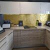 Ex Display Ivory Cream Gloss & Bardolino Oak effect Kitchen