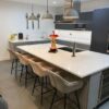 Modern Light & Dark Grey Matt Kitchen & Island