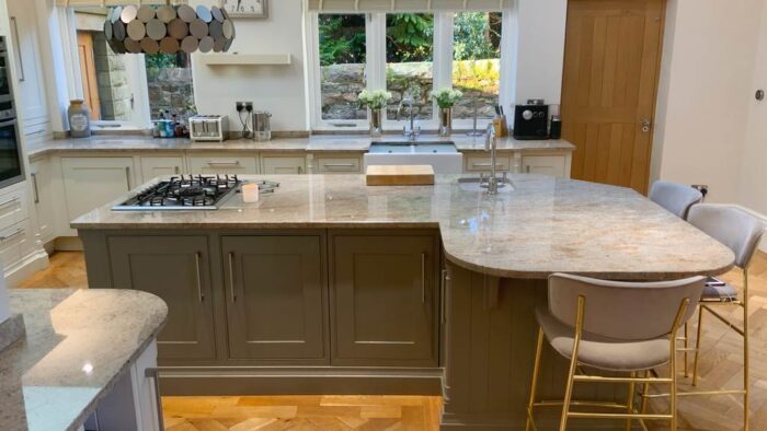 Handmade Bespoke Inframe Shaker Wood Pilaster Kitchen