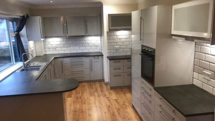 Ikea Ringhult Light Grey Gloss Kitchen