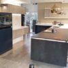 Ex Display Hacker Systemat Putty Concrete Graphite Velvet Blue & Wild Oak Kitchen