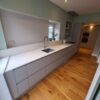 Howdens Matt Grey Kitchen with Quartz Worktops & Appliances