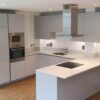 Unused New Matt Light Grey Handless Kitchen Appliances & Worktops