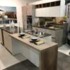 Ex Display Axis Grey and White Handleless Kitchen with Island