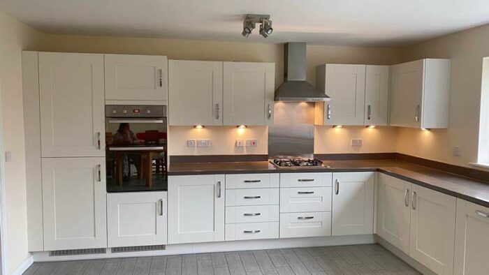 Symphony Ivory White Modern Shaker Kitchen & Utility Room