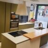 Ex Display Doimo Cucina Matt Olive Green  Natural Oak Veneer Kitchen