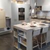 Ex Display Loft Painted Lacquer Matt Micron & Arcos Matt Nordic Blue Kitchen