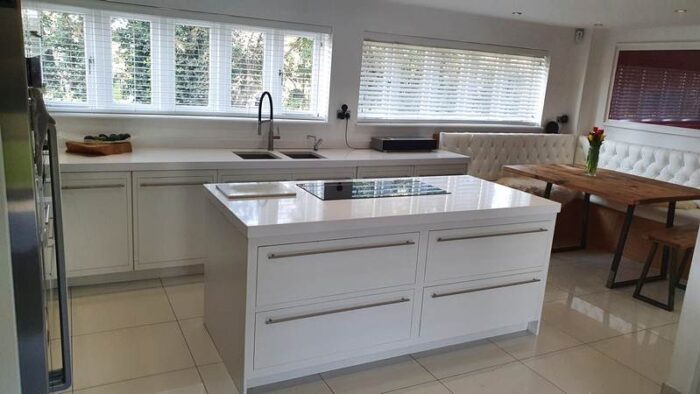 Harvey Jones Inframe Matt White Painted Wood Kitchen