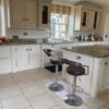 Bespoke Handmade Handpainted Cream Wood Kitchen with Granite & Cooker 5yrs old Inframe Shaker