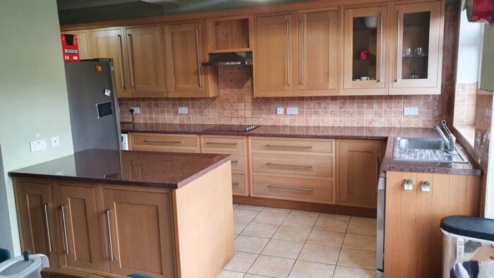 Lovely Wooden Doors Tan Inframe Shaker Kitchen