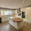 Staffordshire Kitchens High Gloss Alabaster Kitchen & Island