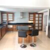 Walnut & Glass Bespoke Wood Dovetail Joint Kitchen + Island