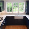 Painted Wren Shaker Matt Blue Kitchen Worktops & Appliances