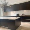 Pedini Dark Wood & Black Gloss Gaggenau Sub Zero Wolf Appliances Granite Worktops