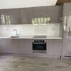 Hacker Grey Gloss Kitchen Quartz Worktops & Appliances