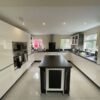 Large Modern White Handleless Kitchen & Island