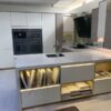 Ex Display Hacker AV5081 Grey Oak Wood Veneer + A2035 White Matt Kitchen