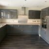 Symphony Modern Grey Gloss Kitchen Zanussi Appliances Worktops