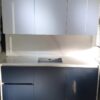 Ex Display Uform Matt Inigo Blue & White Handleless kitchen with Blanco Silegranite Sink