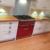 Inframe Shaker Cream Painted Wood Kitchen & Wood Worktops