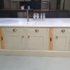 Ex Display Mat Grey Island with Silestone Worktop.