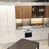 Ex Display Miton Menta Noridc White Gloss & Natural Walnut Kitchen