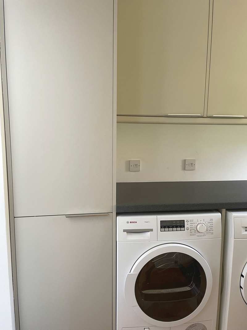 fridge freezer in utility room