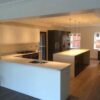 Large Bespoke Anthracite White Gloss Parapan Kitchen & Island