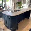 Ex Display Enfield Blue Shaker Island Neff Appliance Dekton Stone Worktop