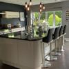 Howdens Buttercream Gloss Kitchen & Island & Utility Room