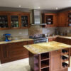 Beech Wood Traditional Country Pilaster Shaker Kitchen Updated Appliances Imperial Gold Granite Worktops