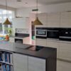 Hacker Systemat Handleless Light Pine Laminate Kitchen - Island & Utility Room