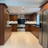 Large Bespoke Cherry Wood Door Shaker Kitchen Neff Appliances Granite Worktops