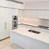 Unused Bulthaup B3 Alpine White Laminate Kitchen, Stone Worktops, Quooker Tap & Gaggenau Appliances