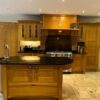 Handmade Bespoke Oak Wood Inframe Kitchen with Black Granite & Appliances