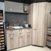 Ex Display Mobilturi Pop Marmo Marrone Corner Unit & Drawers Marble Nero Laminate Worktop