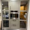 Ex Display Stoneham Soft Grey Moles Taupe Mirrored Tall Units Caple Oven