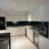 Gaggenau Modern Bespoke White Gloss Kitchen Gaggenau Fisher Paykel Appliances