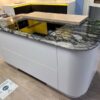 Ex Display Mobilturi Pop Bianco Island Sensa Wood Breakfast Bar