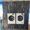 Ex Display Beeck IdealXT Black Marble Super Matt Laundry Washer Dryer Housing