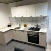 Ex Display Hacker German Classic Cashmere Shaker Kitchen & Low Dresser Appliances 20mm Quartz White Subtle Vein Worktops