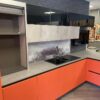 Ex Display Mobilturi Coral - Cement Grey Kitchen & Peninsular inc Cement Grey Laminate Worktops & Table