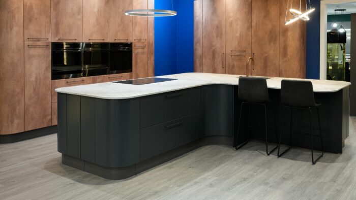 Ex Display Mobilturi Anthracite Opaca Lacquered Kitchen & Large Island