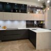 Ex display Hacker Porto Handless Graphite - Taupe Glass Kitchen